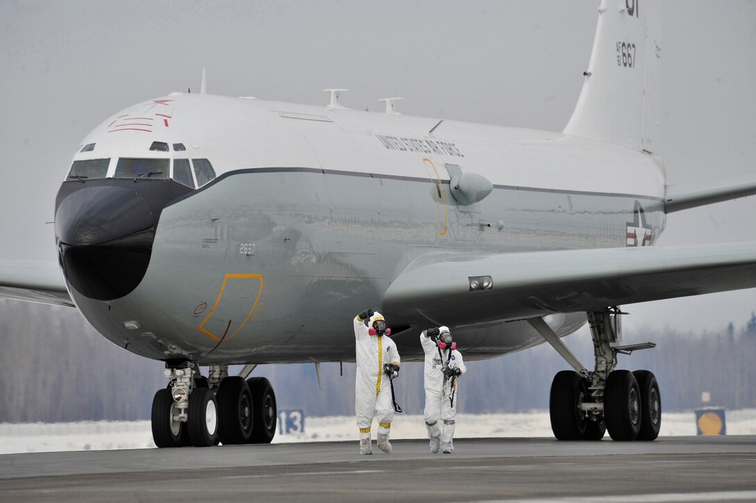 美國空軍「WC-135W不死鳳凰」核偵察機。 圖：翻攝Offutt Air Force Base官網