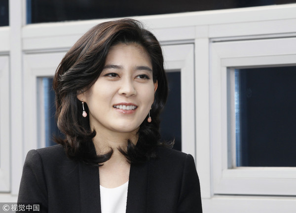 南韓三星集團家族長女、新羅酒店社長李富真。 圖 : 翻攝自視覺中國