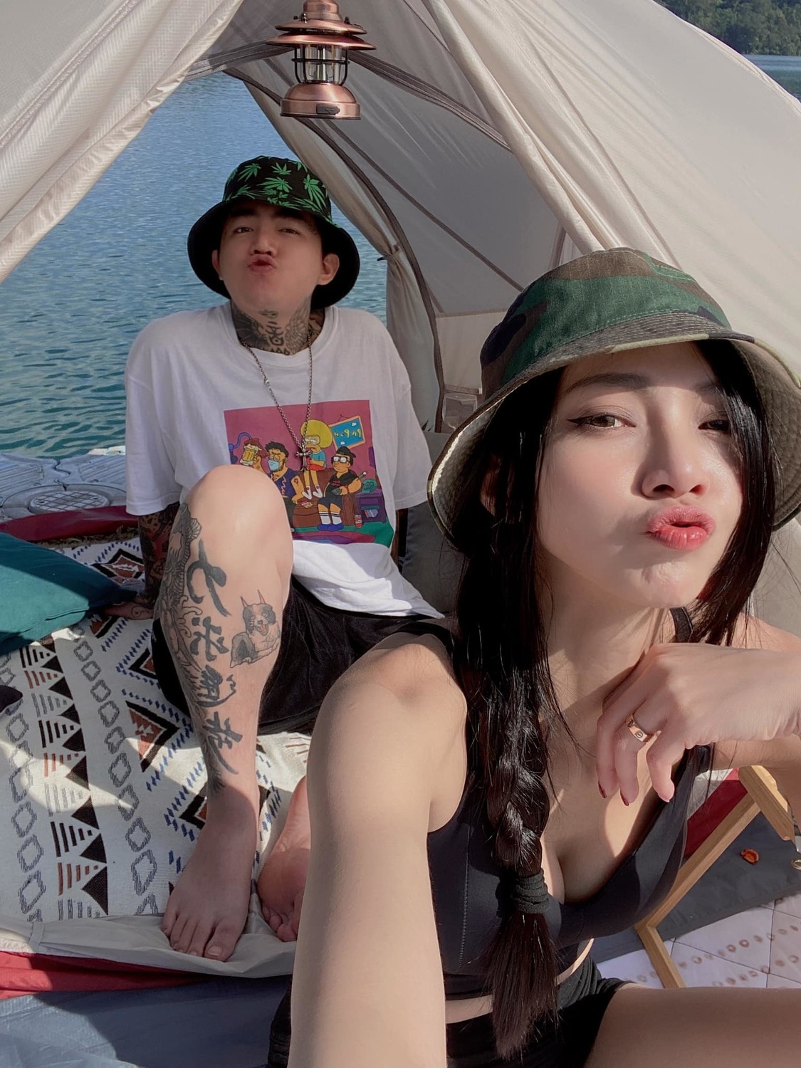 謝和弦的妻子莉婭昨(2)日透露懷孕卻沒有發現，到醫院檢查才驚覺已自然流產。 圖：翻攝自莉婭臉書