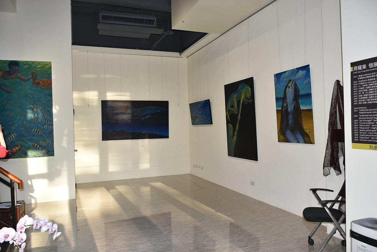 周耀東「黑潮KUROSHIO」個展在高雄登場。 圖：孫家銘攝