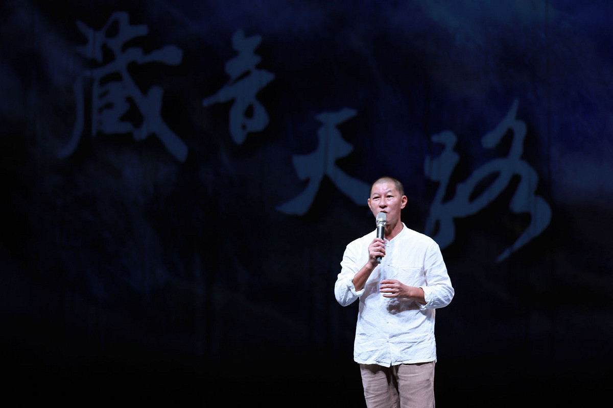 優人神鼓藝術總監黃誌群創作分享。 圖：文化部提供