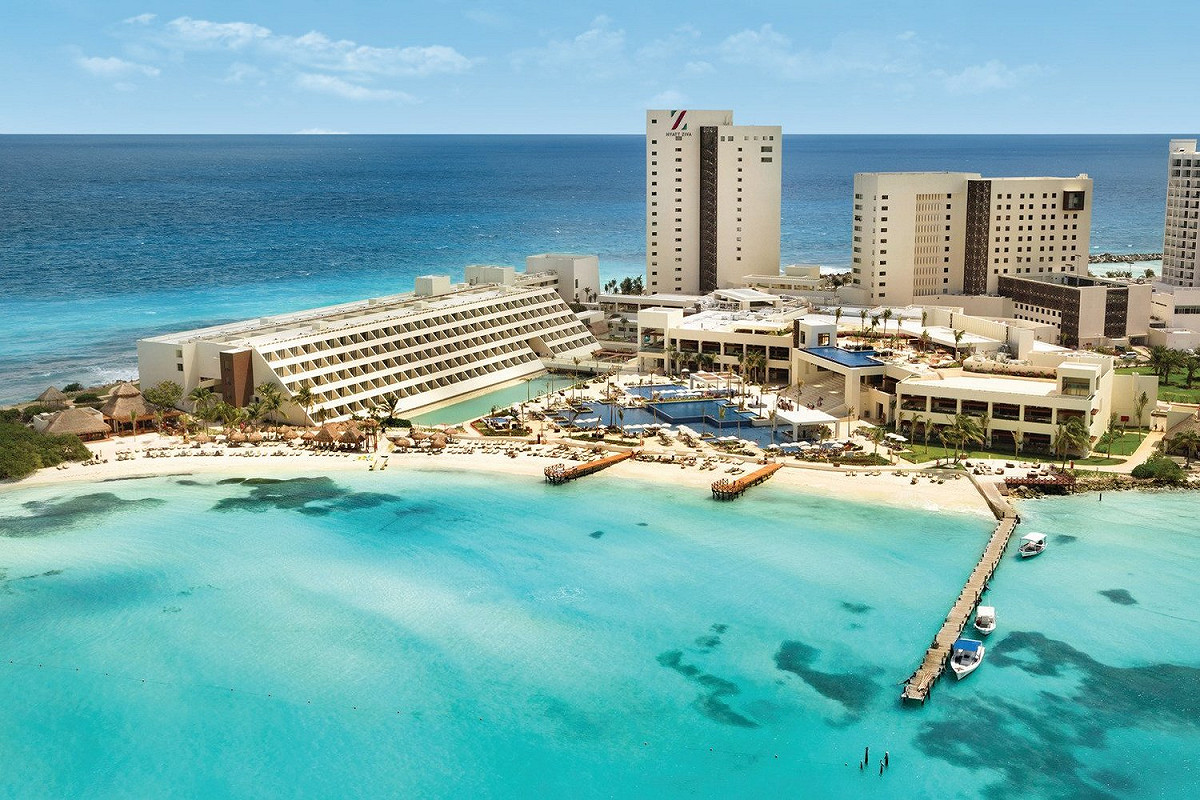 坎昆里維耶拉凱悅樂家酒店（Hyatt Ziva Riviera Cancun Resort） 圖: 翻攝自推特