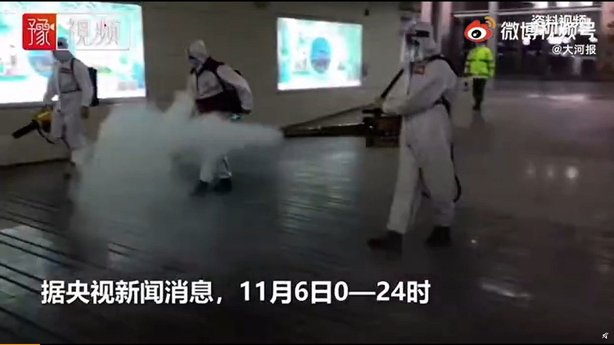 中國新一輪新冠疫情仍在蔓延。 圖 : 翻攝《大河報》微博