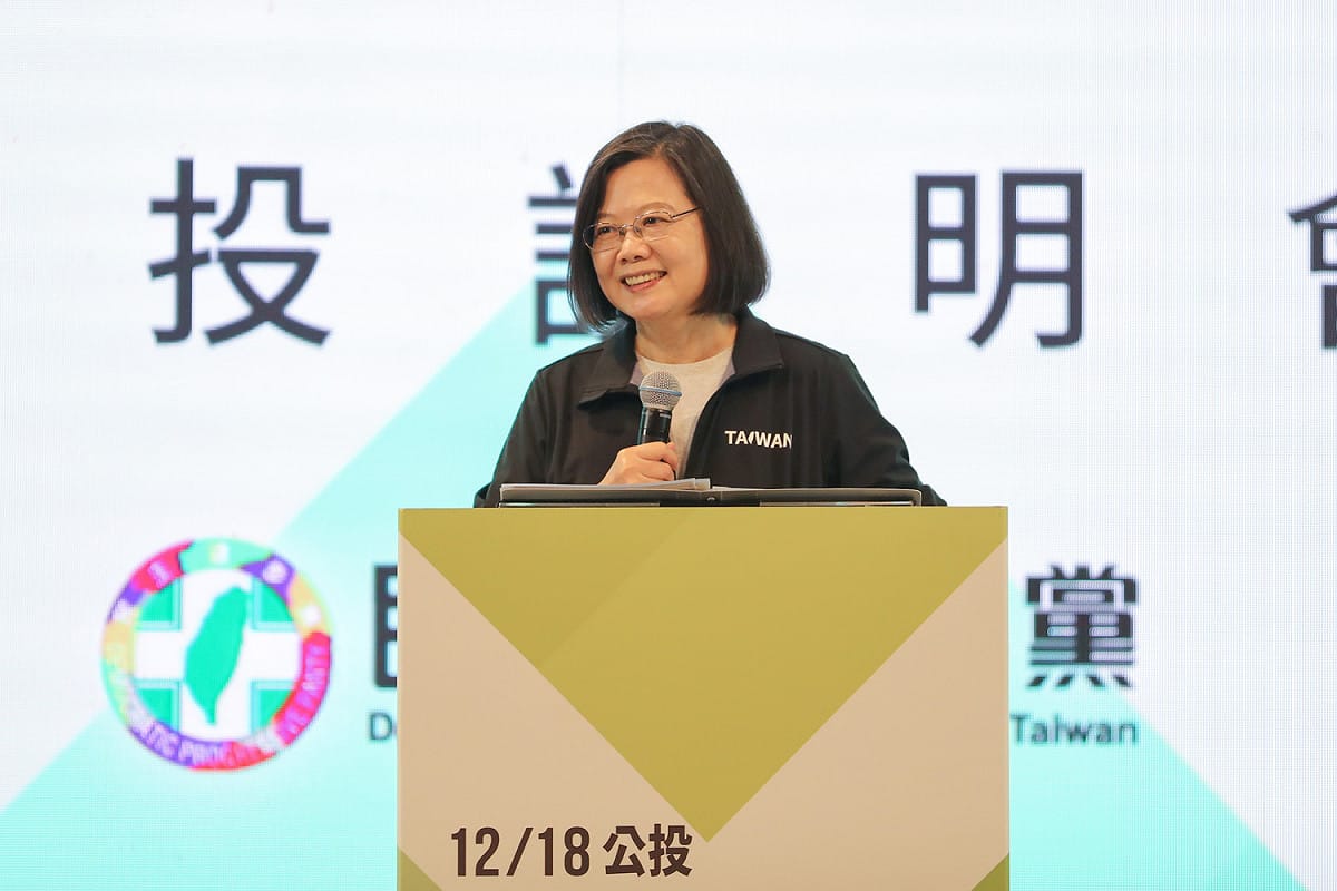 總統蔡英文。 圖：民進黨 / 提供