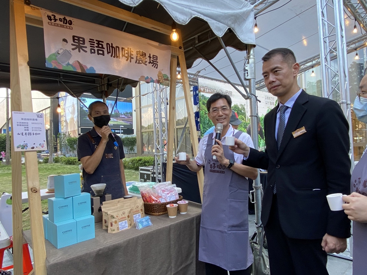 水保局南投分局主辦的「Taiwan好咖」市集，在台中大遠百廣場推廣雲嘉地區的咖啡。  水保局南投分局/提供