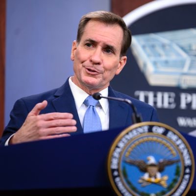 美國防部發言人柯比回應美國聯邦議員搭軍機訪問台灣，表示這是慣例，很正常的情況。 圖：翻攝自柯比推特