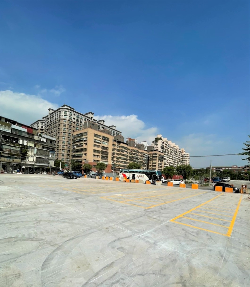 綠三停車場機車格。 圖：新北市交通局提供