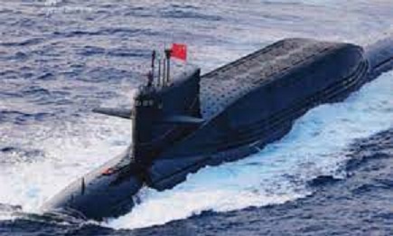 中國潛艦早已不斷在台海及南海出沒。 圖 : 翻攝自每日頭條