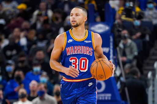 勇士主將Stephen Curry。 圖：達志影像／美聯社
