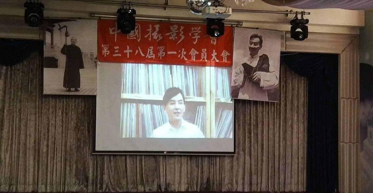 演藝圈好友黃子佼錄影片祝賀。 圖：孫家銘攝