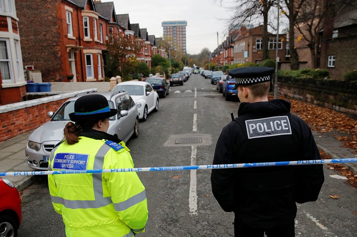 英國利物浦發生汽車爆炸案。 圖：路透社。