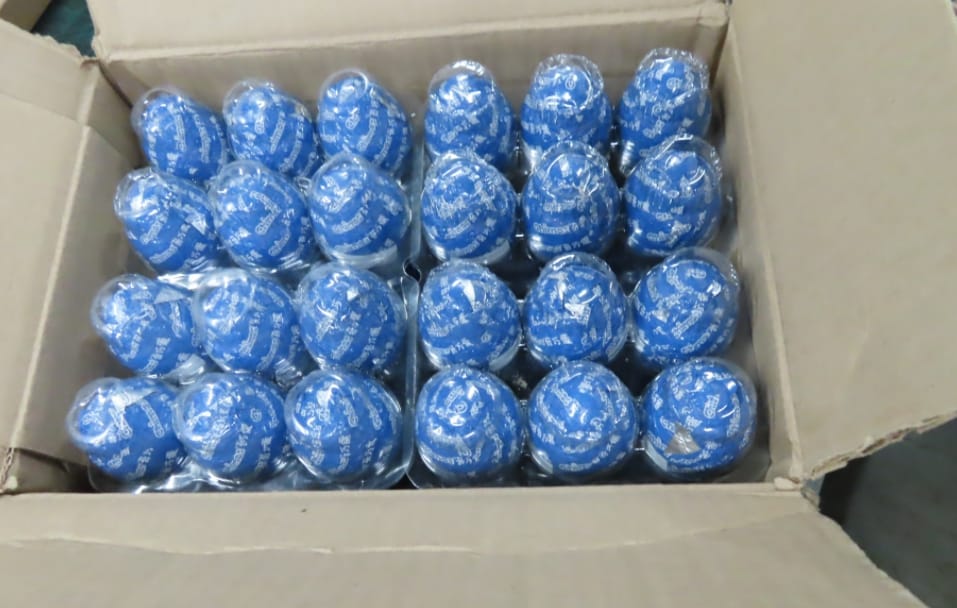 墨西哥出口牛奶巧克力蛋驗出防腐劑苯甲酸。 圖：食藥署／提供