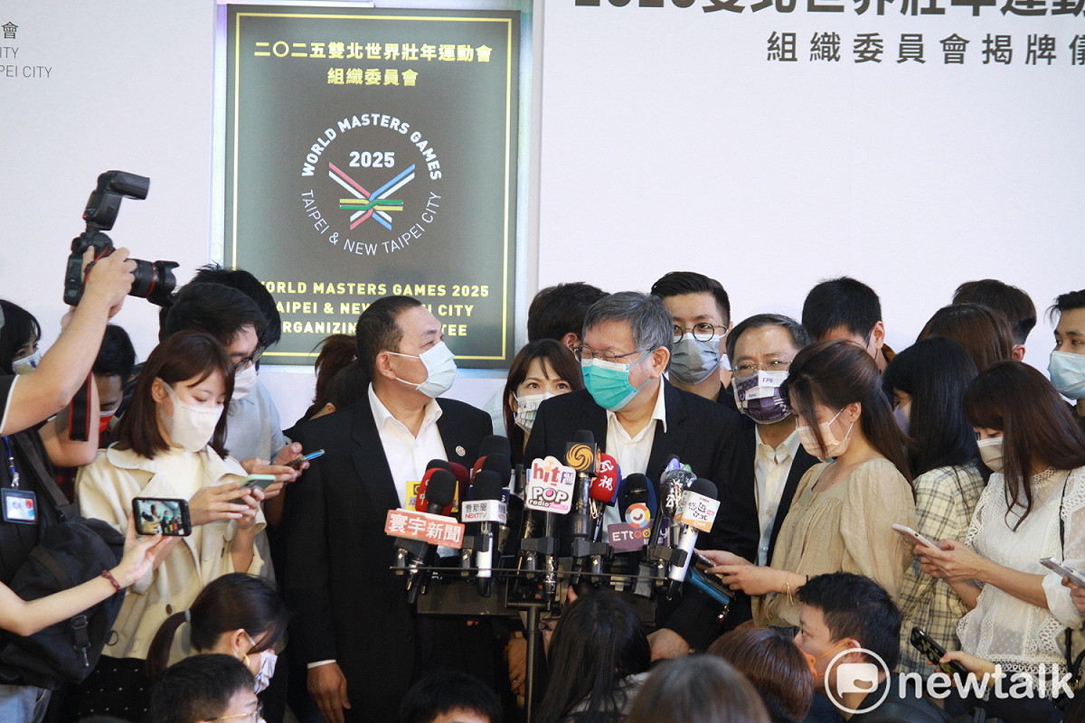 台北市長柯文哲、新北市長侯友宜。 圖：周煊惠 / 攝