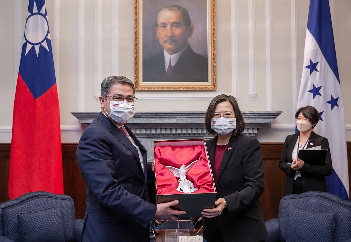 宏都拉斯總統葉南德茲（Juan Orlando Hernández）來台訪問 圖：總統府 / 提供