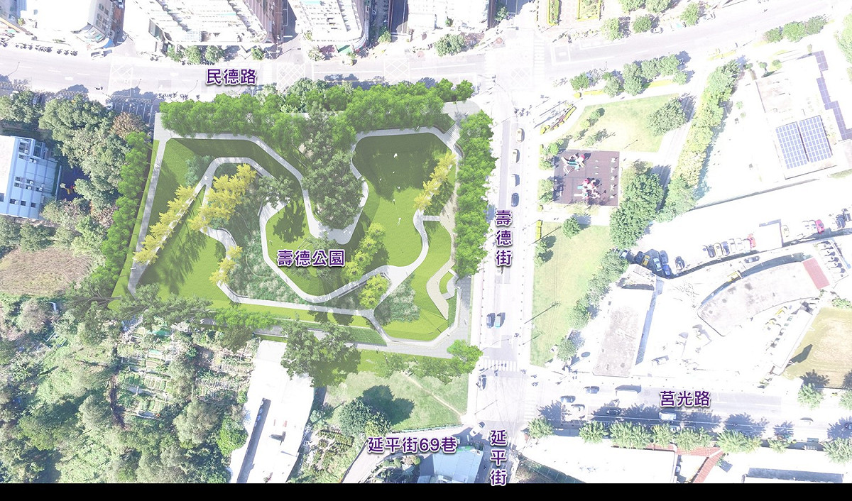 新北市中和區壽德公園滯洪池工程。 圖：新北市水利局提供