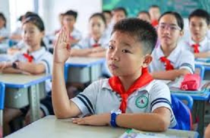 中國的小學生。 圖 : 翻攝自搜狐