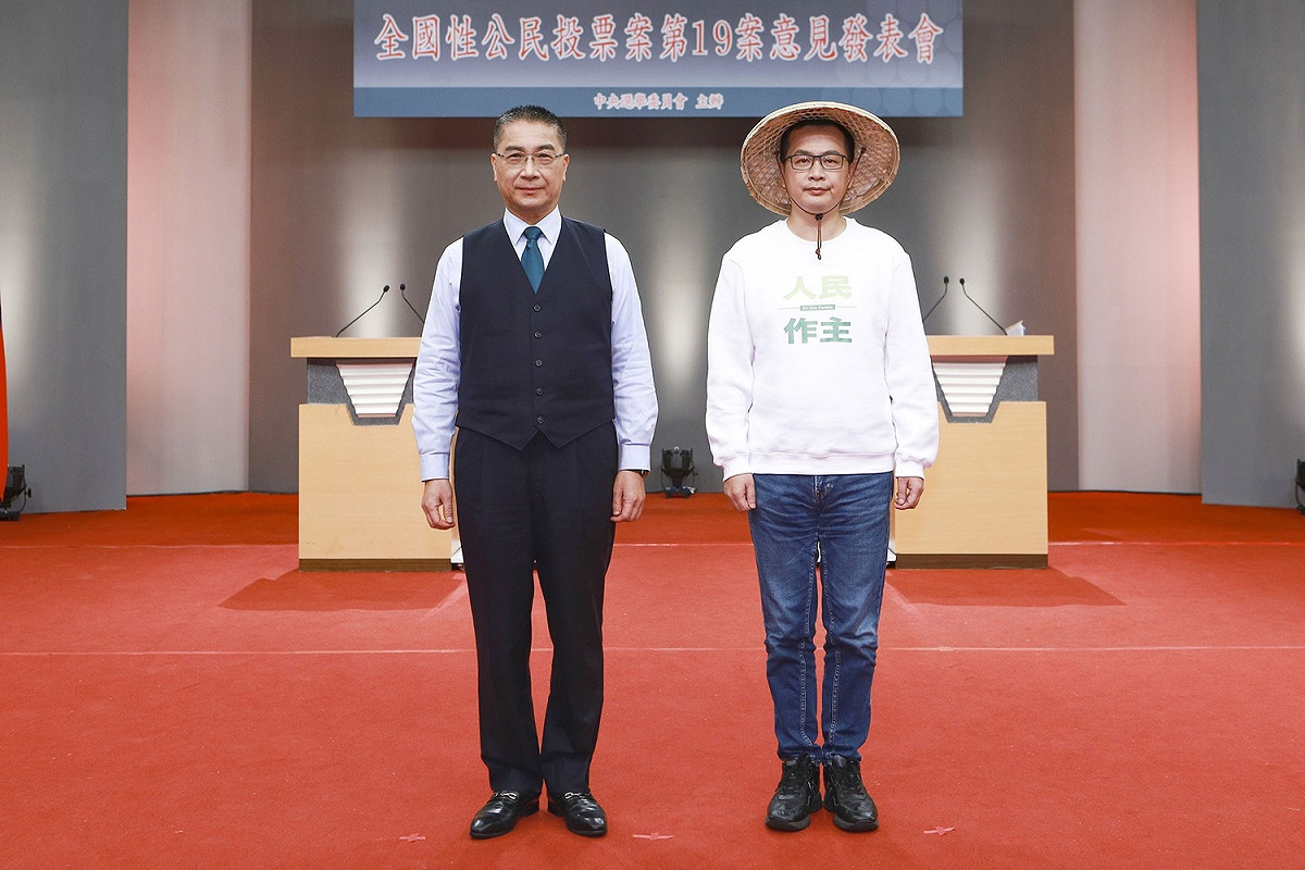 內政部長徐國勇與台北市議員羅智強 圖：中選會 / 提供