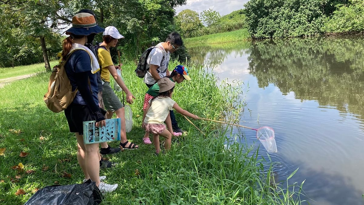 「水棲大驚奇」環教課程。 圖：新北市水利局提供
