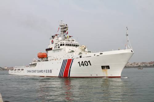 中國海警4000噸級執法船「1401」。 圖：翻攝中國海警局官網