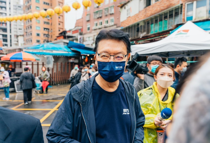 中廣董事長趙少康上午赴景美宣講。 圖:趙少康辦公室提供