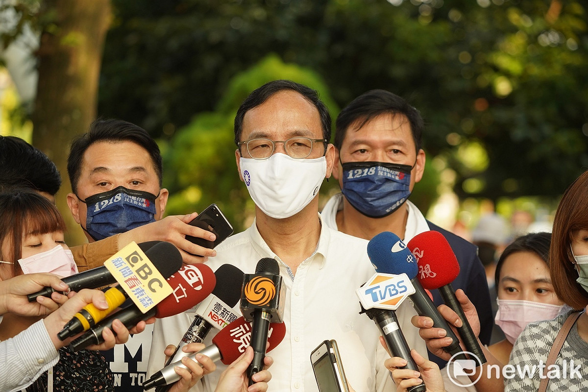 朱立倫痛批民進黨最厲害的就是運用政府資源、運用各種力量來造成混淆視聽。 圖：林昀真／攝
