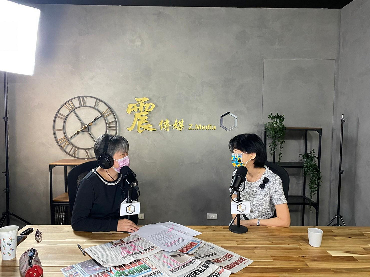 台北市長夫人陳佩琪接受震傳媒「新聞不芹菜」專訪。    圖：新聞不芹菜 / 提供