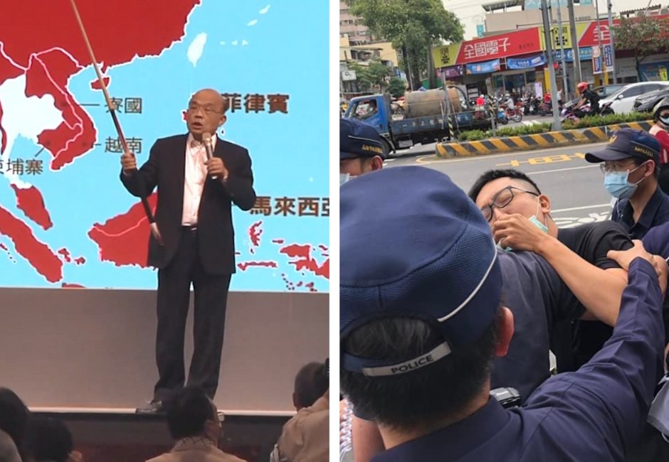 四個不同意宣講被突襲嗆聲，蘇貞昌現場的回應引起相當大的討論，不只蘇揆臉書湧入大批網友留言，PTT論壇同樣也掀起熱議。 image source:截自網路