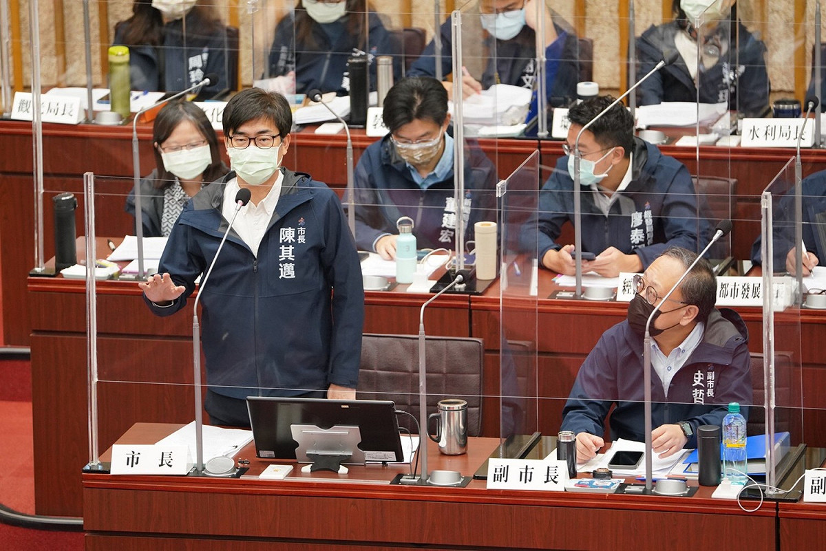 陳其邁歡迎中華電信職棒隊落腳高雄。 圖：高雄市政府提供