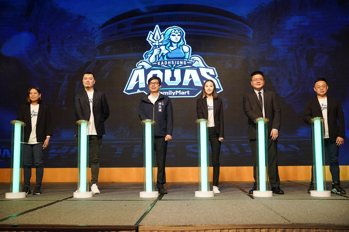 高雄全家海神職業籃球隊啟航儀式。 圖：高雄市政府提供