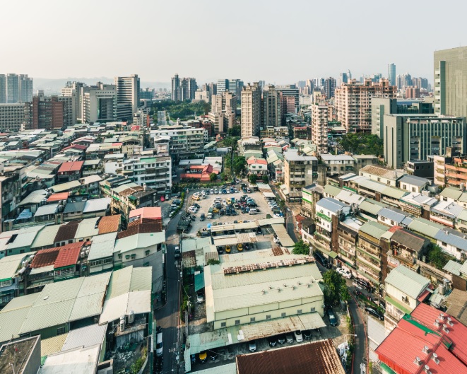 變更板橋都市計畫(公共設施用地專案通盤檢討)案(變2-1)空拍圖。 圖：新北市城鄉局提供