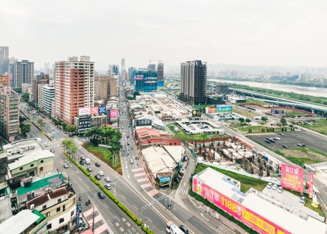 變更板橋都市計畫(公共設施用地專案通盤檢討)案(變2-2)空拍圖。 圖：新北市城鄉局提供