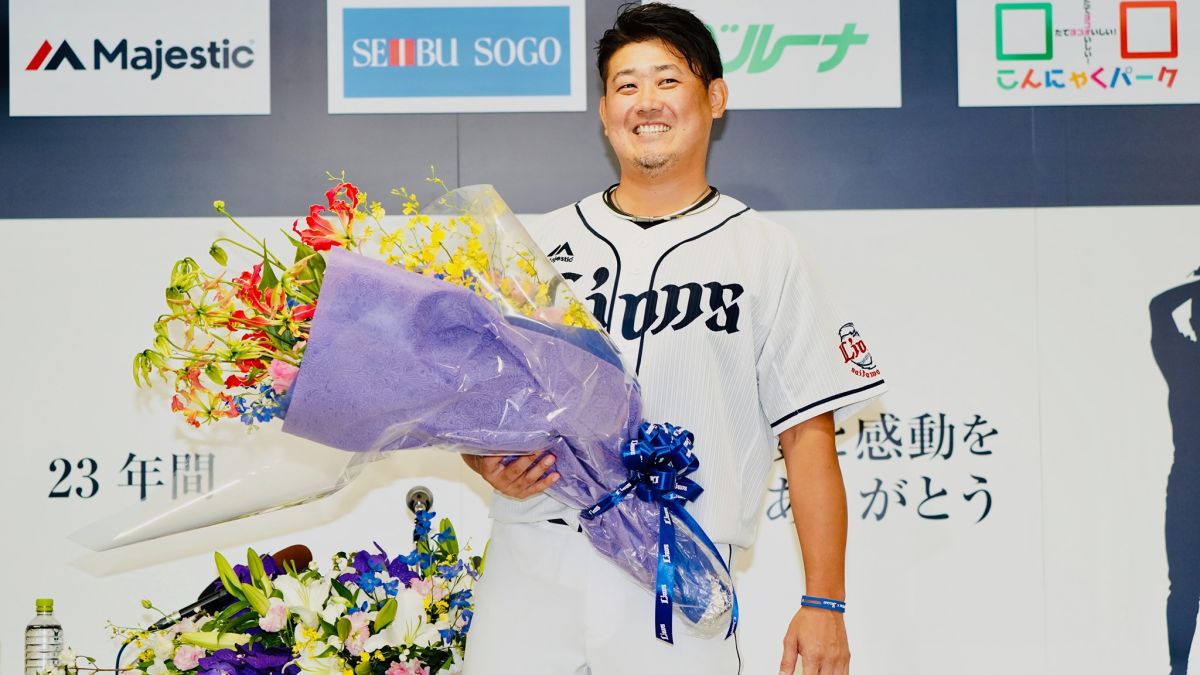 松坂大輔引退。 圖：翻攝自西武獅官方粉絲團