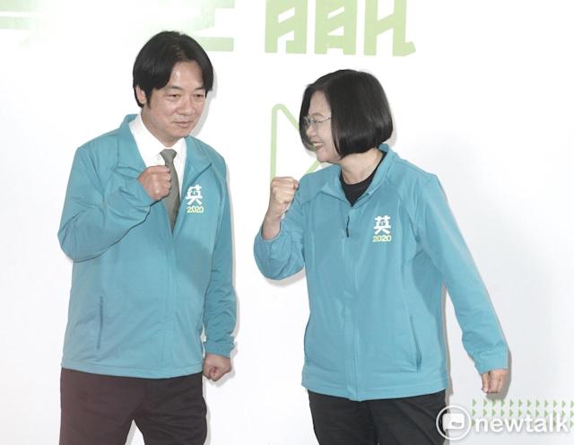 副總統賴清德、總統蔡英文。 圖：張良一/攝（資料照）