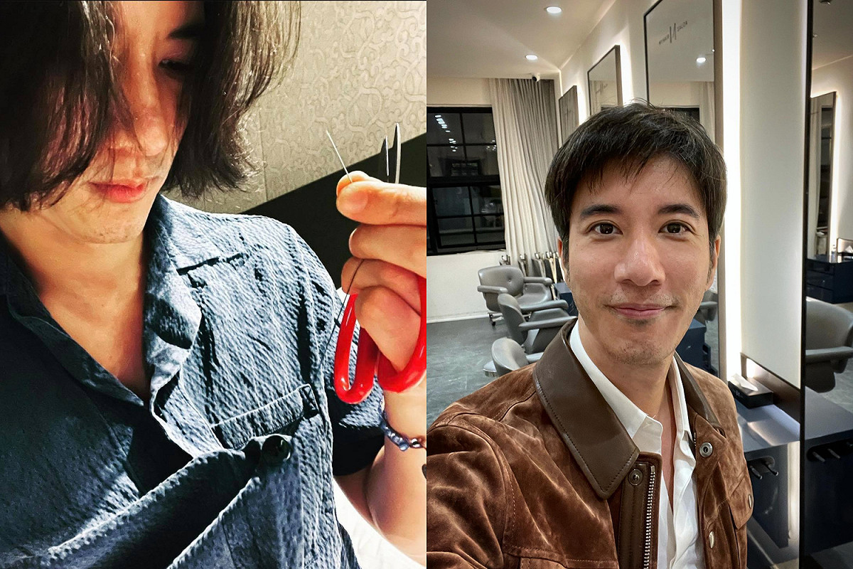 王力宏今(24)日終於剪了一頭清爽短髮。 圖：翻攝自王力宏臉書