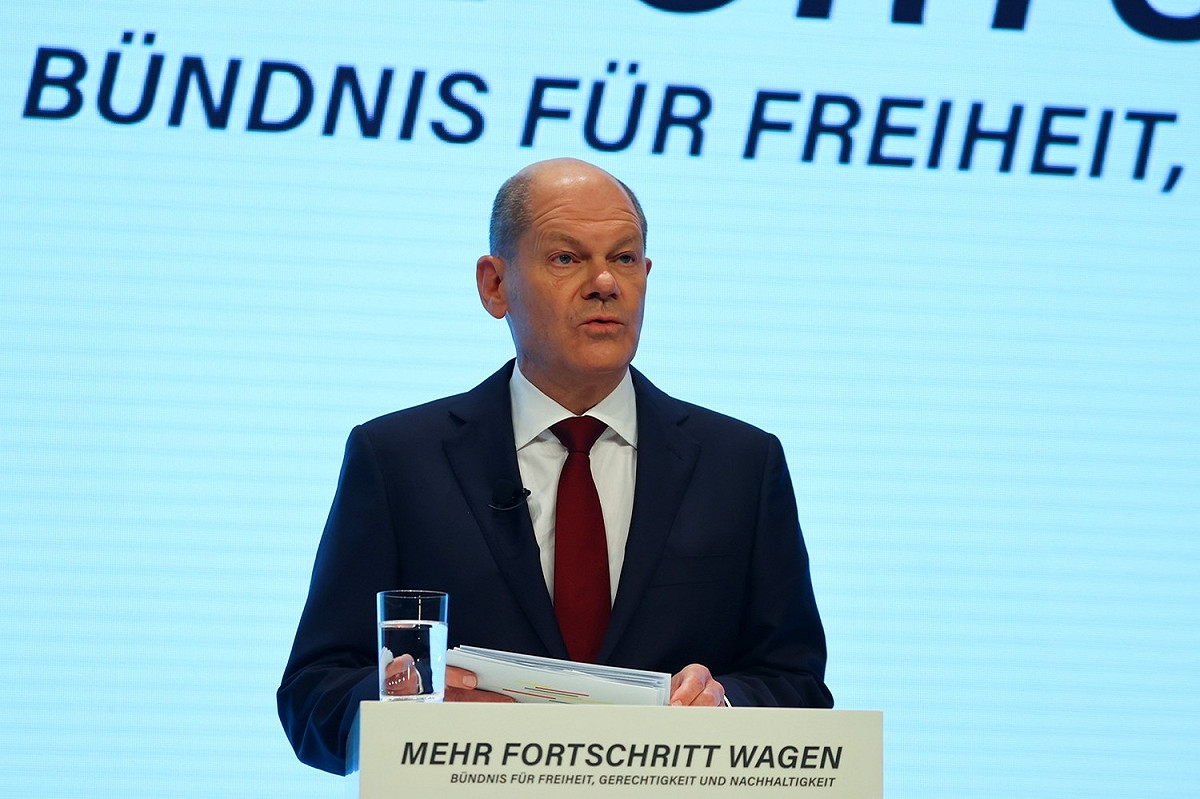 德國新總理蕭茲（Olaf Scholz）。 圖 : 達志影像 / 路透社