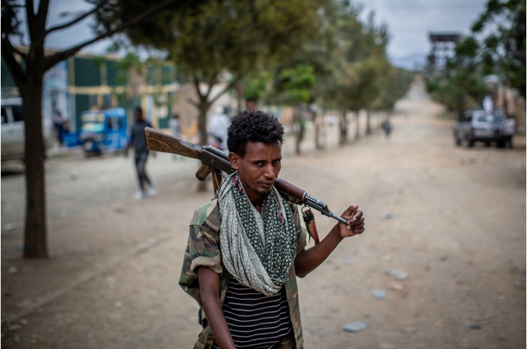 衣索匹亞提人陣（TPLF）軍人。 圖：達志影像/美聯社