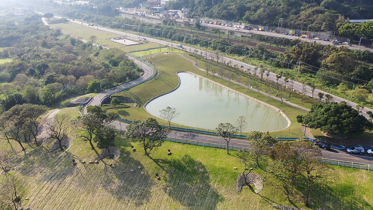 沐心池及周邊環境。 圖：新北市水利局提供
