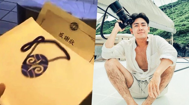 蔡傑曦將感謝狀與紀念品丟到資源回收桶，並將過程錄影上傳Instagram限時動態。 圖：翻攝IG