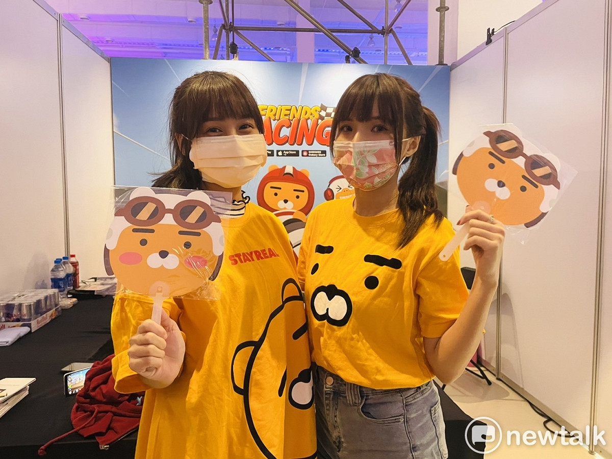 《FRIENDS RACING》於高雄電競嘉年華展示實機畫面並帶來獨家預約活動。 圖：劉法柔/攝
