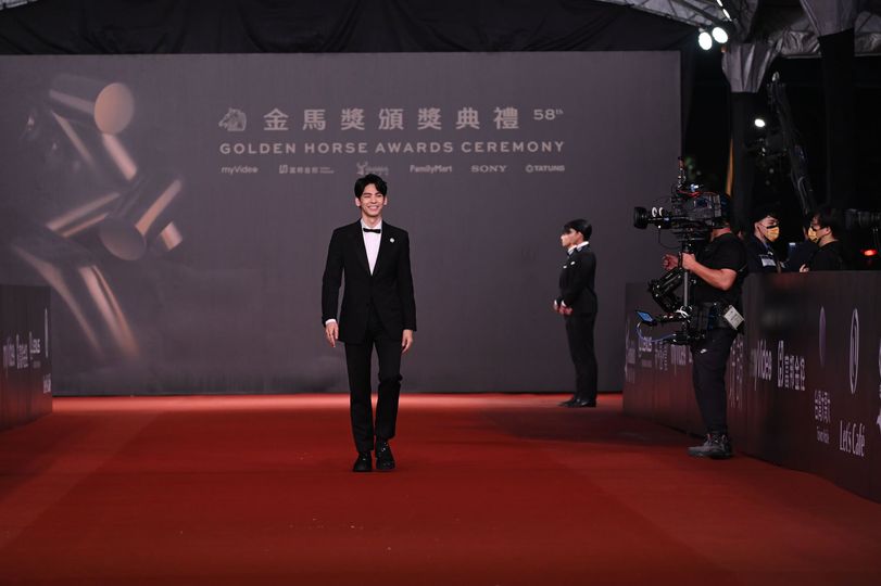 林柏宏首次擔任典禮主持人。 圖：取自金馬影展臉書