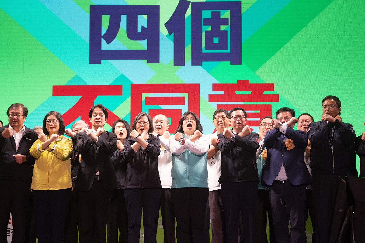 民進黨今（27）日在嘉義縣市舉行公投說明會，氣勢磅礡。 圖：立委王美惠服務處/提供