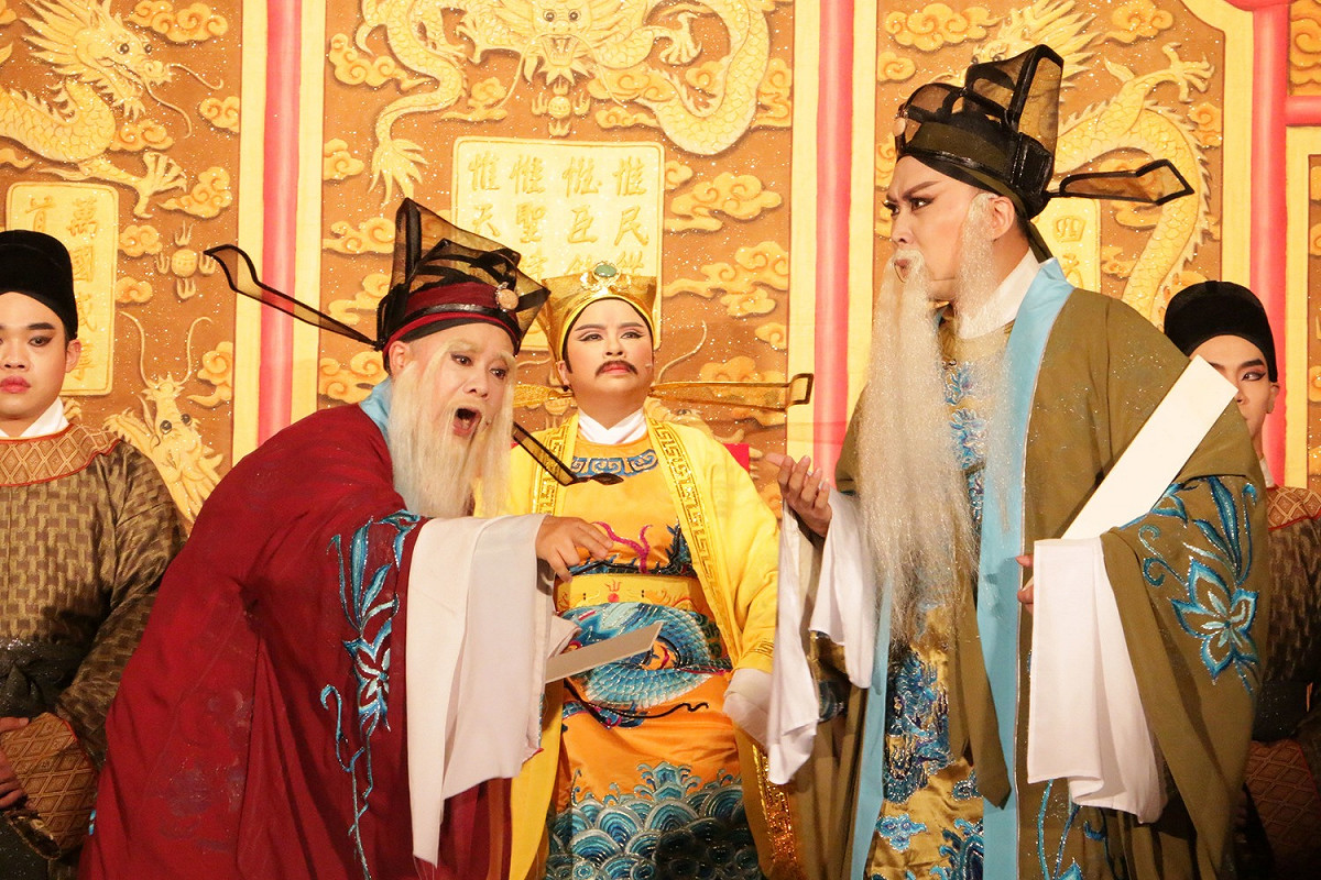唐美雲歌仔戲團-佘太君掛帥演出劇照(二)。 圖：新北市文化局提供