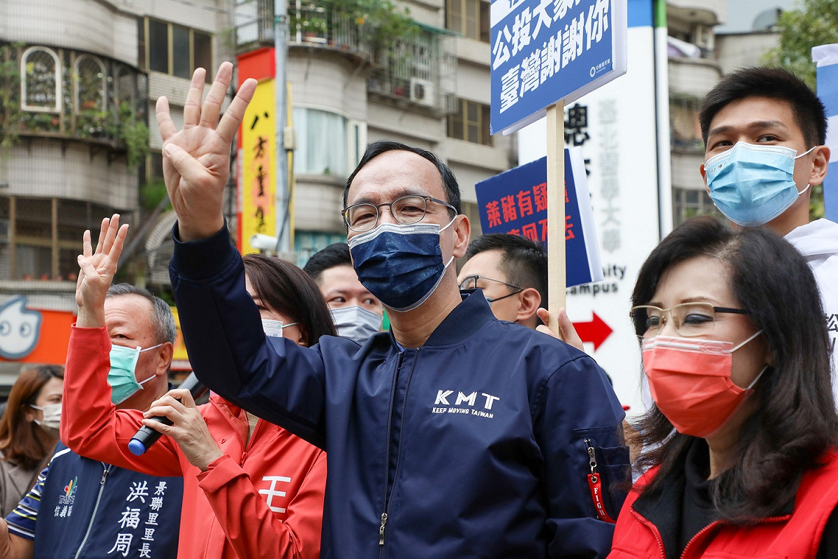 國民黨主席朱立倫：政府只會喊殺喊打，又保護不了台商，只會用「反中」、「抗中」製造台商困擾，是不負責任的政府。 圖：國民黨文傳會/提供（資料照片）