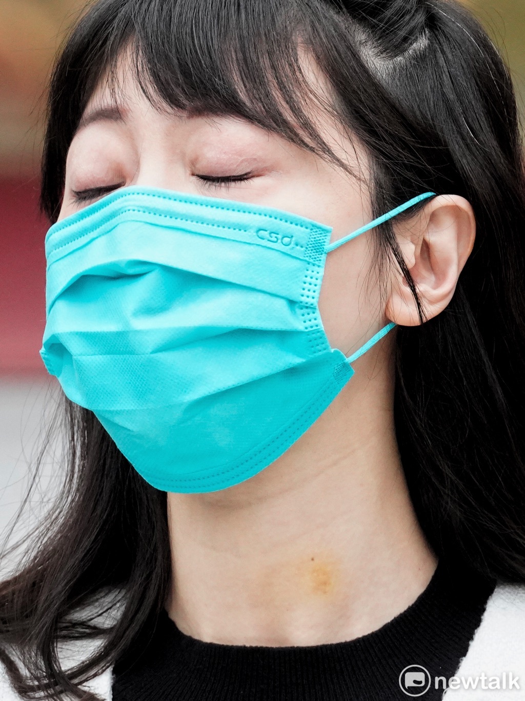 高嘉瑜在記者會中神情顯得落寞。 圖：張良一/攝