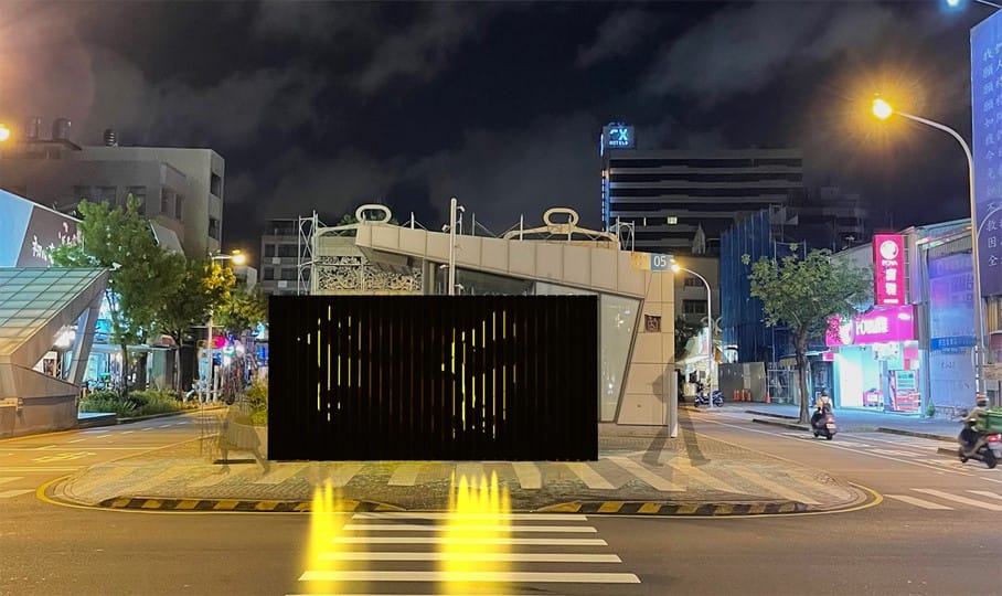 海安中正路交叉口的「海安鹿」。 圖：台南市政府／提供