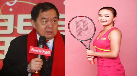 遠東集團董事長徐旭東（左），中國女子網球名將彭帥（右）。 圖：新頭殼資料照／取自彭帥臉書（新頭殼合成）