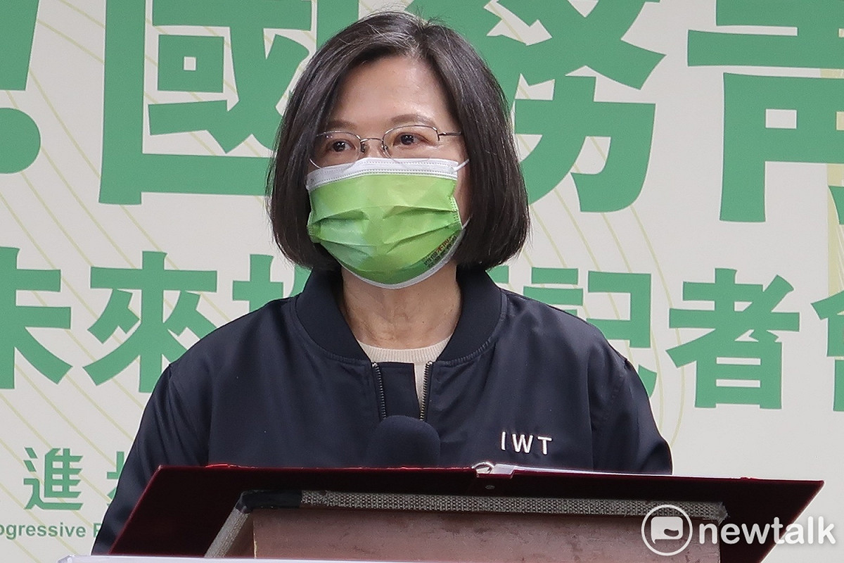 身兼民進黨主席的總統蔡英文。 圖：林朝億/攝