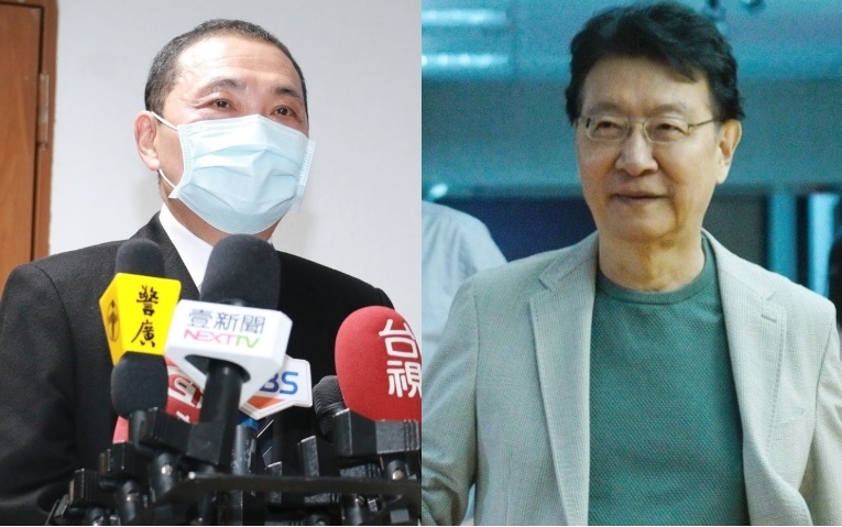 新北市長侯友宜、中廣董事長趙少康。 圖：林昀真、張良一/攝（資料照）