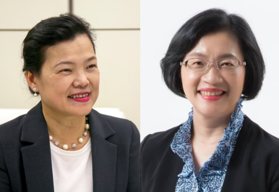 傳出民進黨將徵召經濟部長王美花（左）擔任「刺客」，返鄉投入2022年彰化縣長選戰，對決現任縣長王惠美（右）。 image source:翻攝自網路