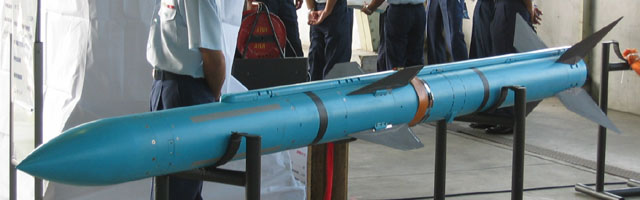 日本三菱重工打造的AAM-4空對空導彈 圖：取自維基百科
